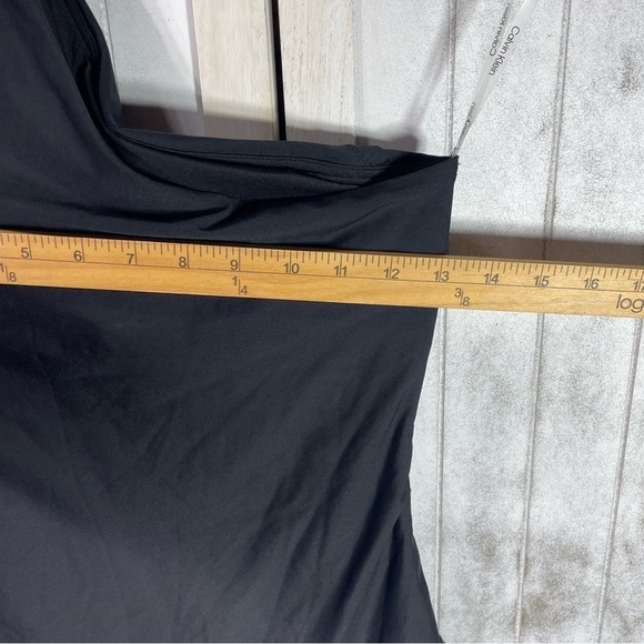 Calvin Klein Standard Shoulder Strap Starburst Pleating One Piece Swimsuit 8 - Picture 10 of 14